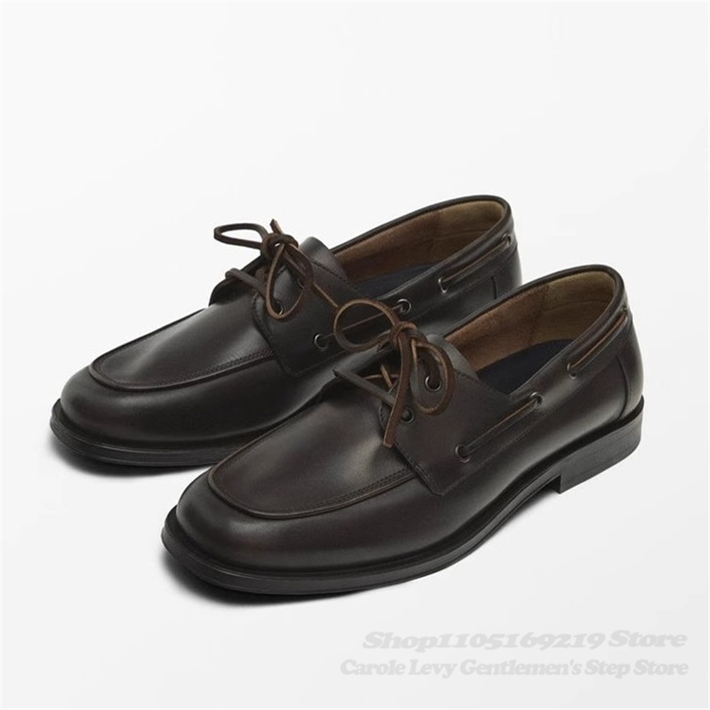 Brown Cowhide Loafers Autumn N - Men'S Shoes Hugo Boss บทวิจารณ์และราคา
