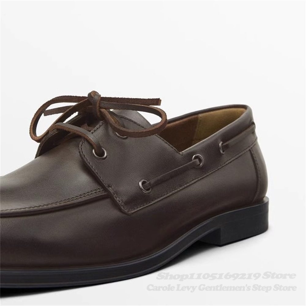 Brown Cowhide Loafers Autumn N - Men'S Shoes Hugo Boss บทวิจารณ์และราคา