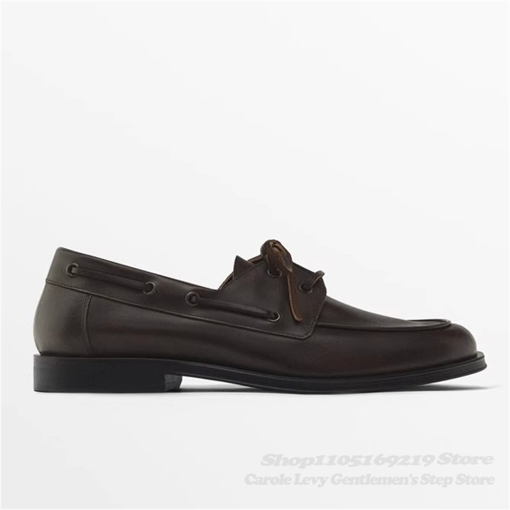 Brown Cowhide Loafers Autumn N - Men'S Shoes Hugo Boss บทวิจารณ์และราคา