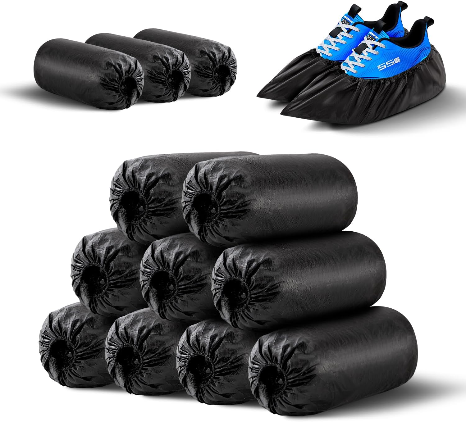 Disposable Shoe Covers 100 Pac - Men Shoes Size 11 บทวิจารณ์และราคา