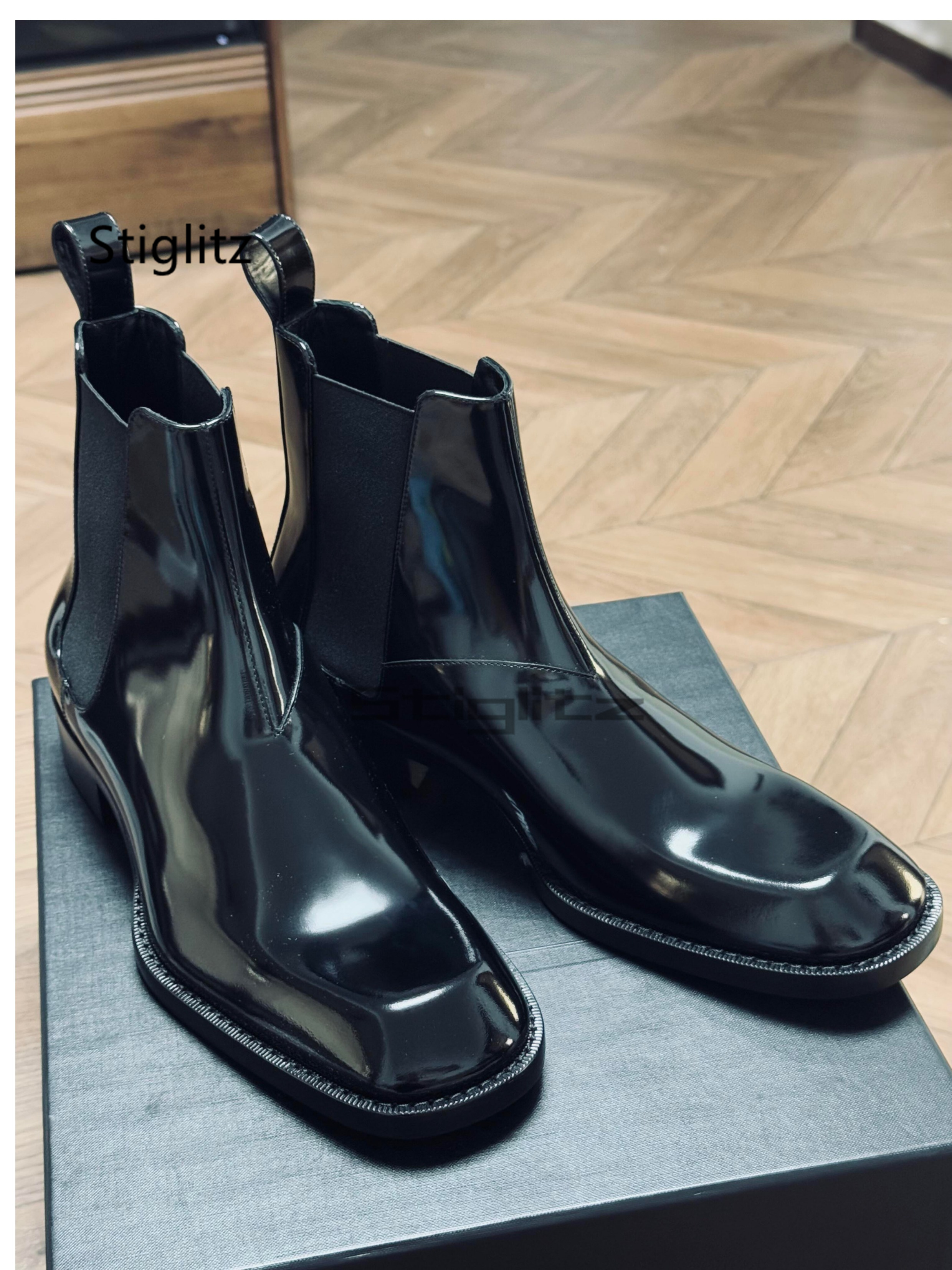 Bright Leather Ankle Boots for - Men Shoes Size 11 บทวิจารณ์และราคา