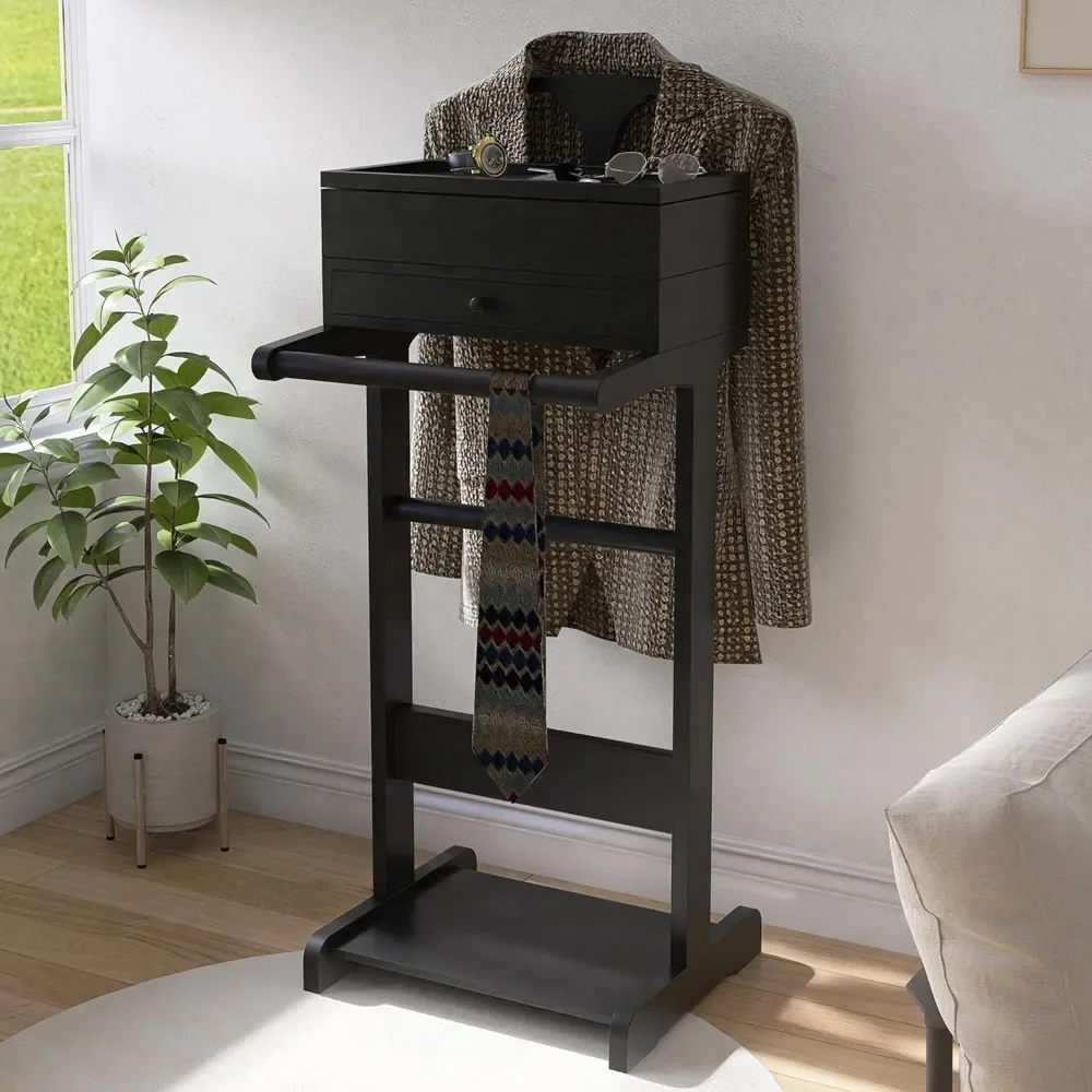 wooden valet stand for men, cl - Men Shoes Rack บทวิจารณ์และราคา