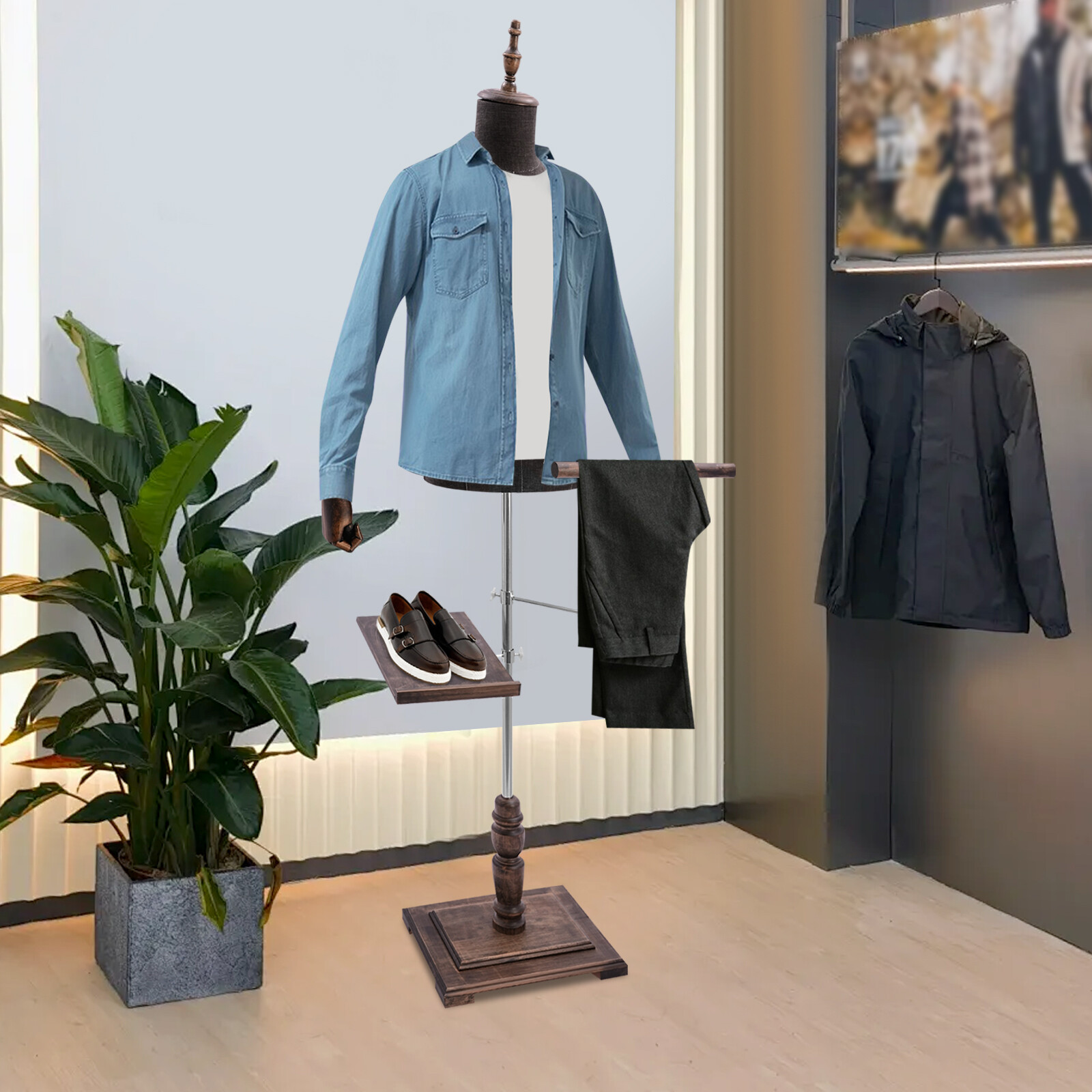Male Mannequin with Arms, Pant - Men Shoes Rack บทวิจารณ์และราคา