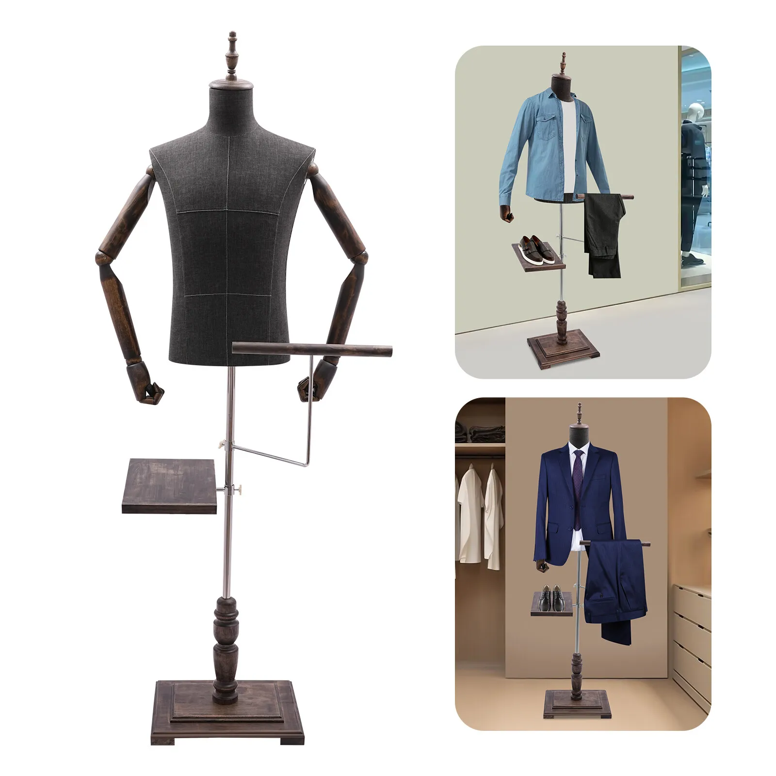Male Mannequin with Arms, Pant - Men Shoes Rack บทวิจารณ์และราคา