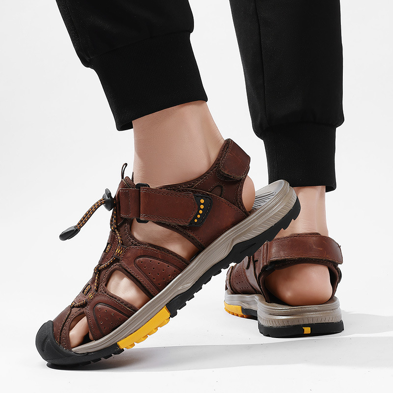 Large Size New Summer Men's To - Men Shoes Velcro บทวิจารณ์และราคา