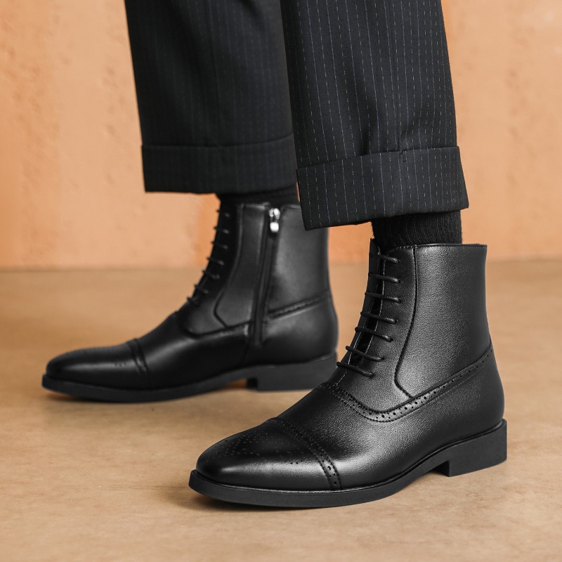 Luxury Men's Boots New High-to - Men Shoes Classic บทวิจารณ์และราคา