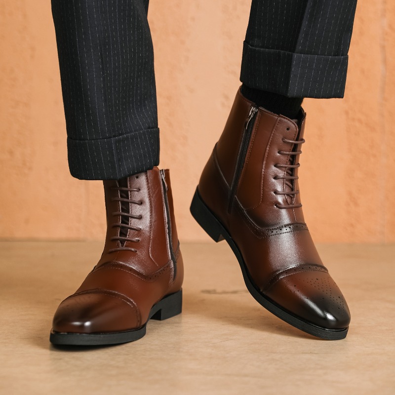 Luxury Men's Boots New High-to - Men Shoes Classic บทวิจารณ์และราคา