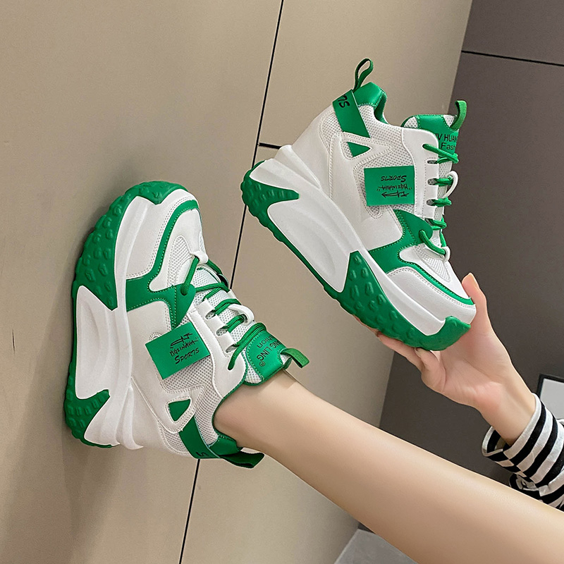 9.5CM Women High Platform Snea - Mesh Trainer Breathable บทวิจารณ์และราคา