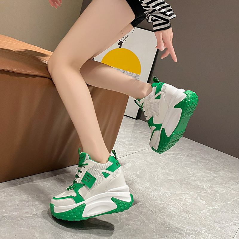 9.5CM Women High Platform Snea - Mesh Trainer Breathable บทวิจารณ์และราคา