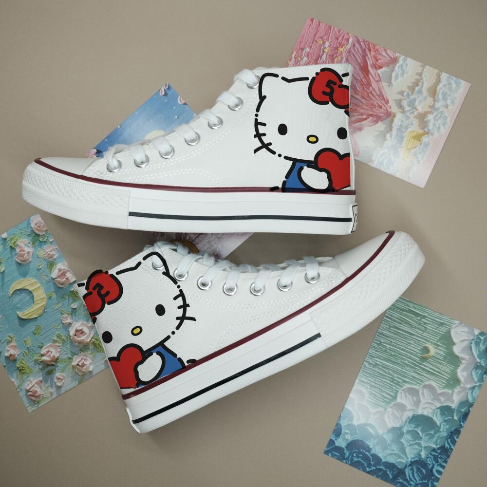2026 Cute Hello Kitty Canvas S - Men Shoes Models บทวิจารณ์และราคา