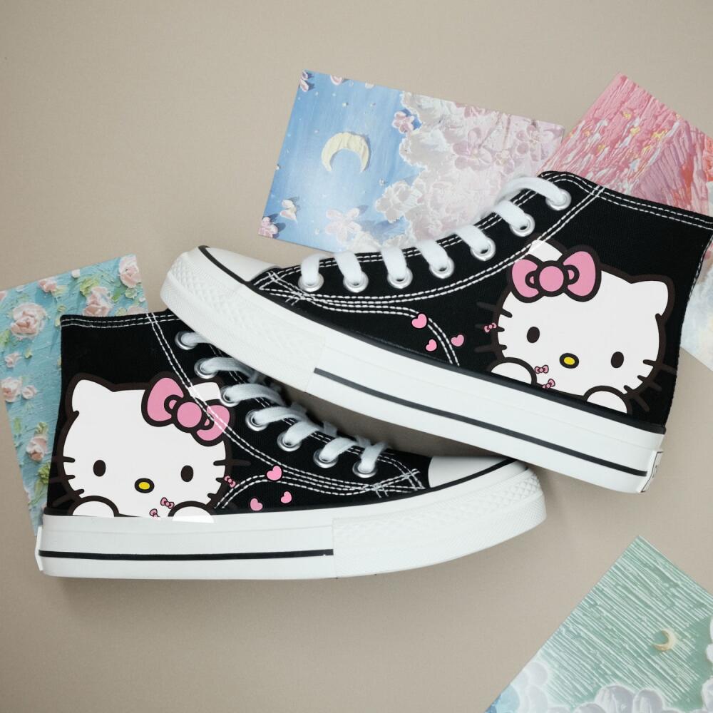 2026 Cute Hello Kitty Canvas S - Men Shoes Models บทวิจารณ์และราคา