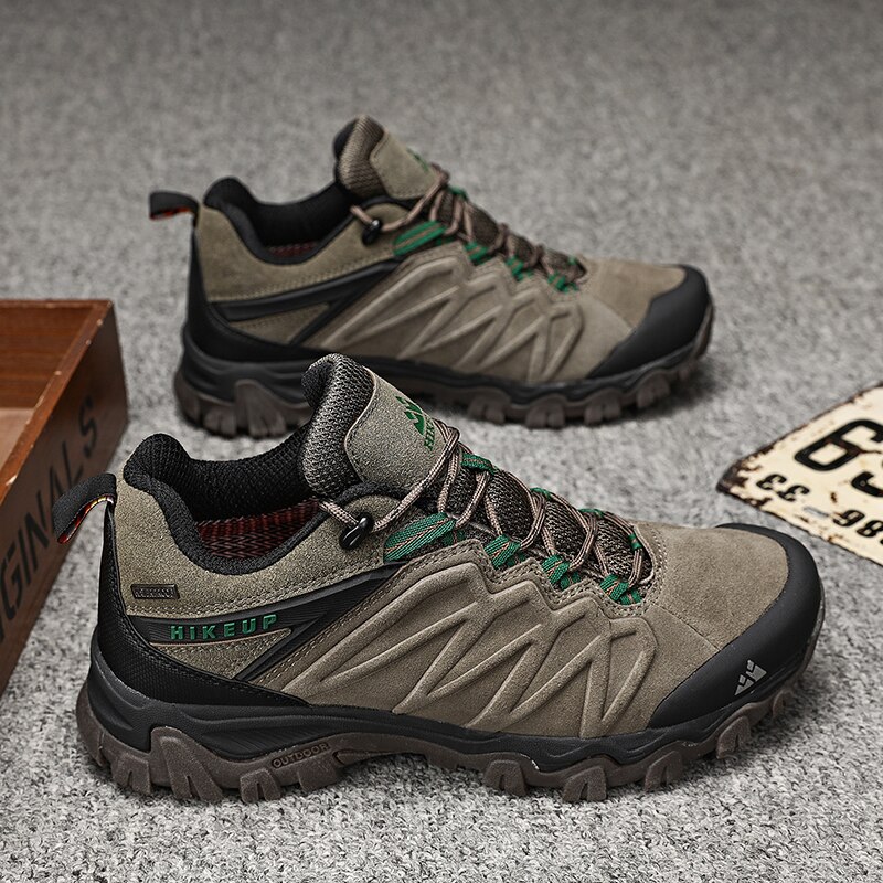 HIKEUP High Quality Leather Hi - Men Shoes Size 11 บทวิจารณ์และราคา