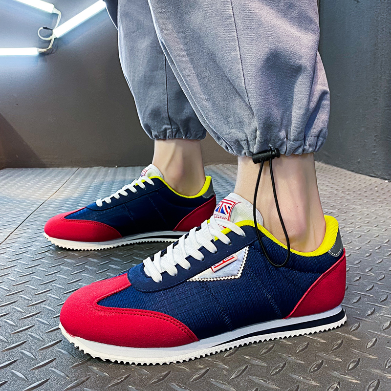 Blue Red Lightweight Sneakers  - Men'S Shoes Half Cut บทวิจารณ์และราคา