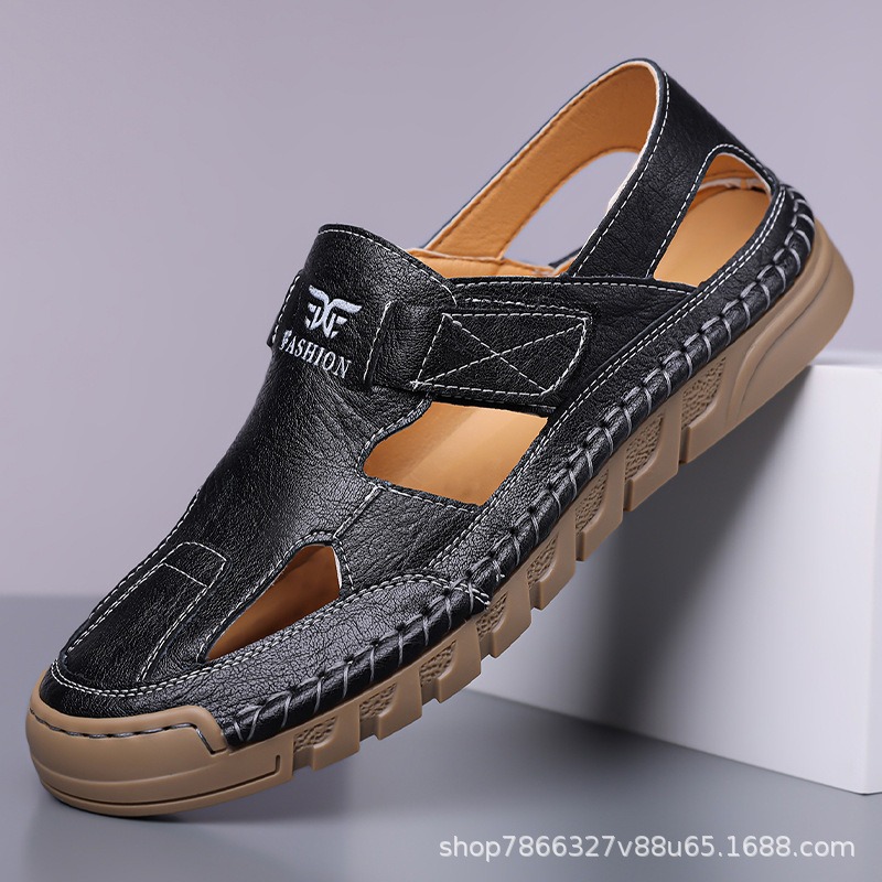 Hole shoes men's summer new ha - Men Shoes Velcro บทวิจารณ์และราคา