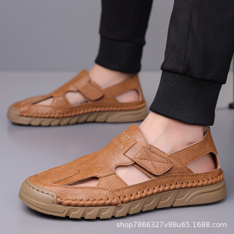 Hole shoes men's summer new ha - Men Shoes Velcro บทวิจารณ์และราคา