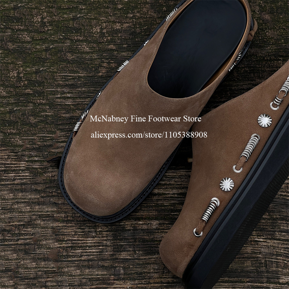 Fashion Men Suede Slip on Mule - Men'S Shoes Hugo Boss บทวิจารณ์และราคา