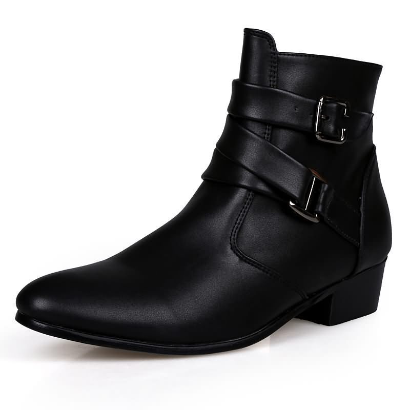 Luxury Men Boots Leather Chels - Men Shoes White Colour บทวิจารณ์และราคา