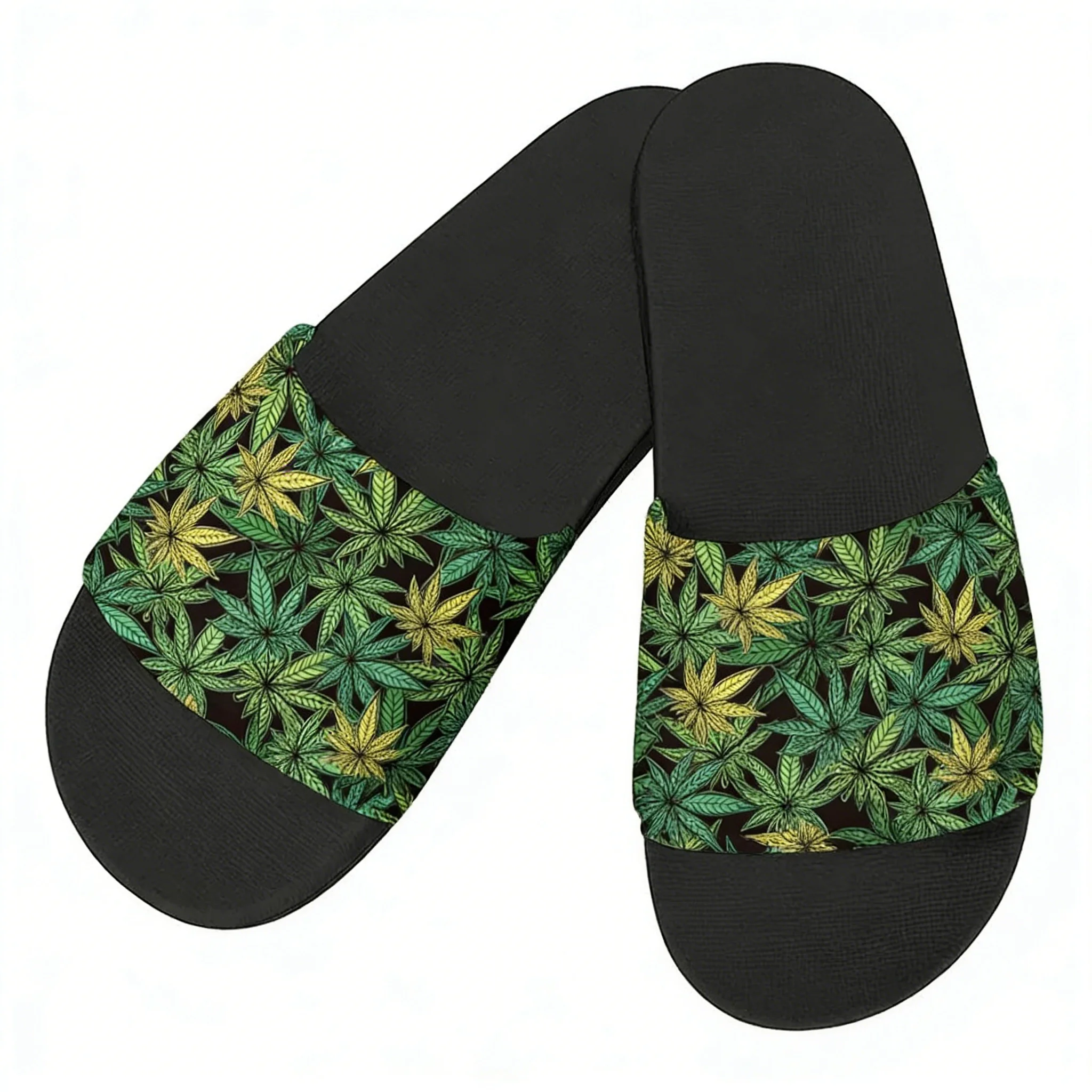 Leaf Weed Rasta Marijuana Red  - Men Shoes Red บทวิจารณ์และราคา