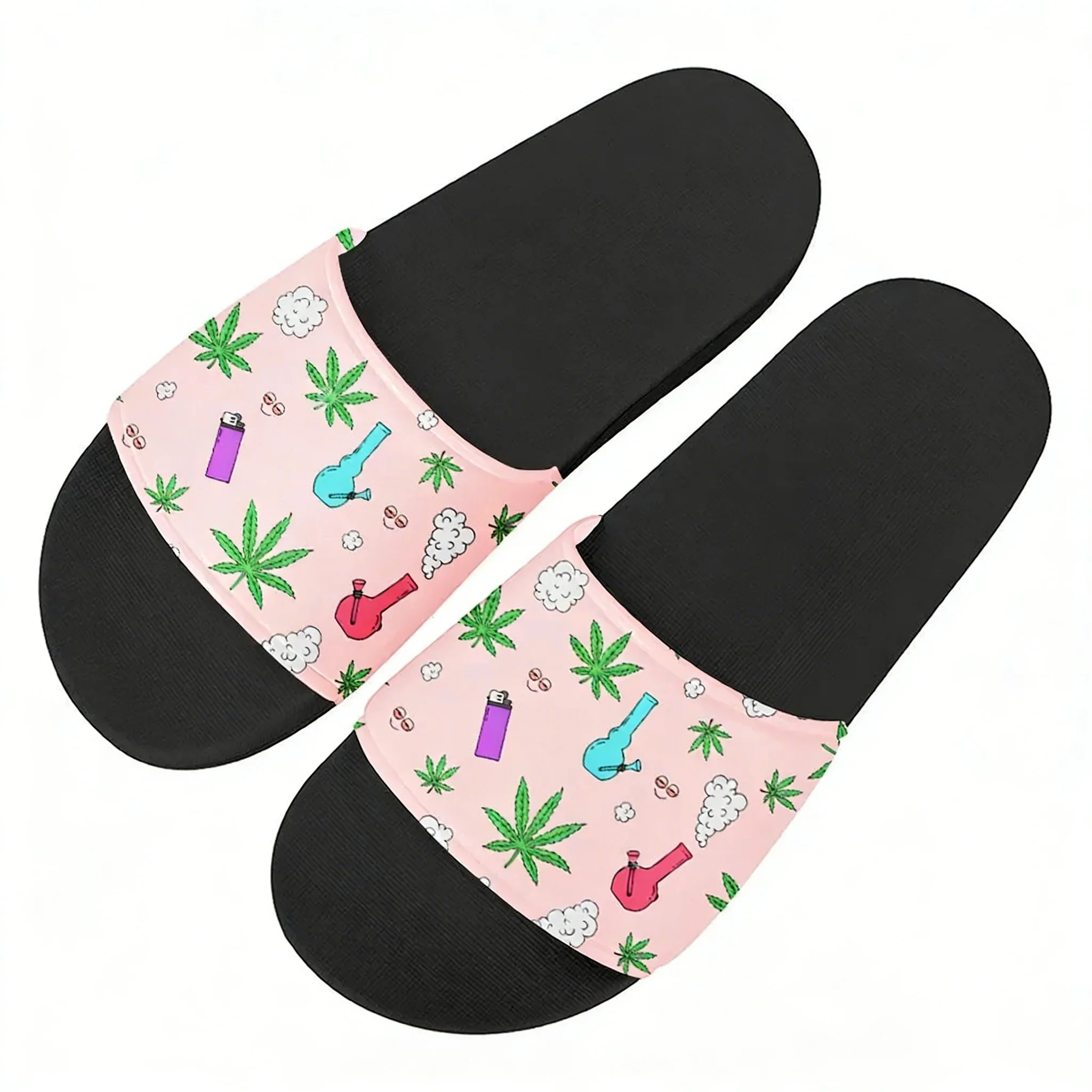 Leaf Weed Rasta Marijuana Red  - Men Shoes Red บทวิจารณ์และราคา
