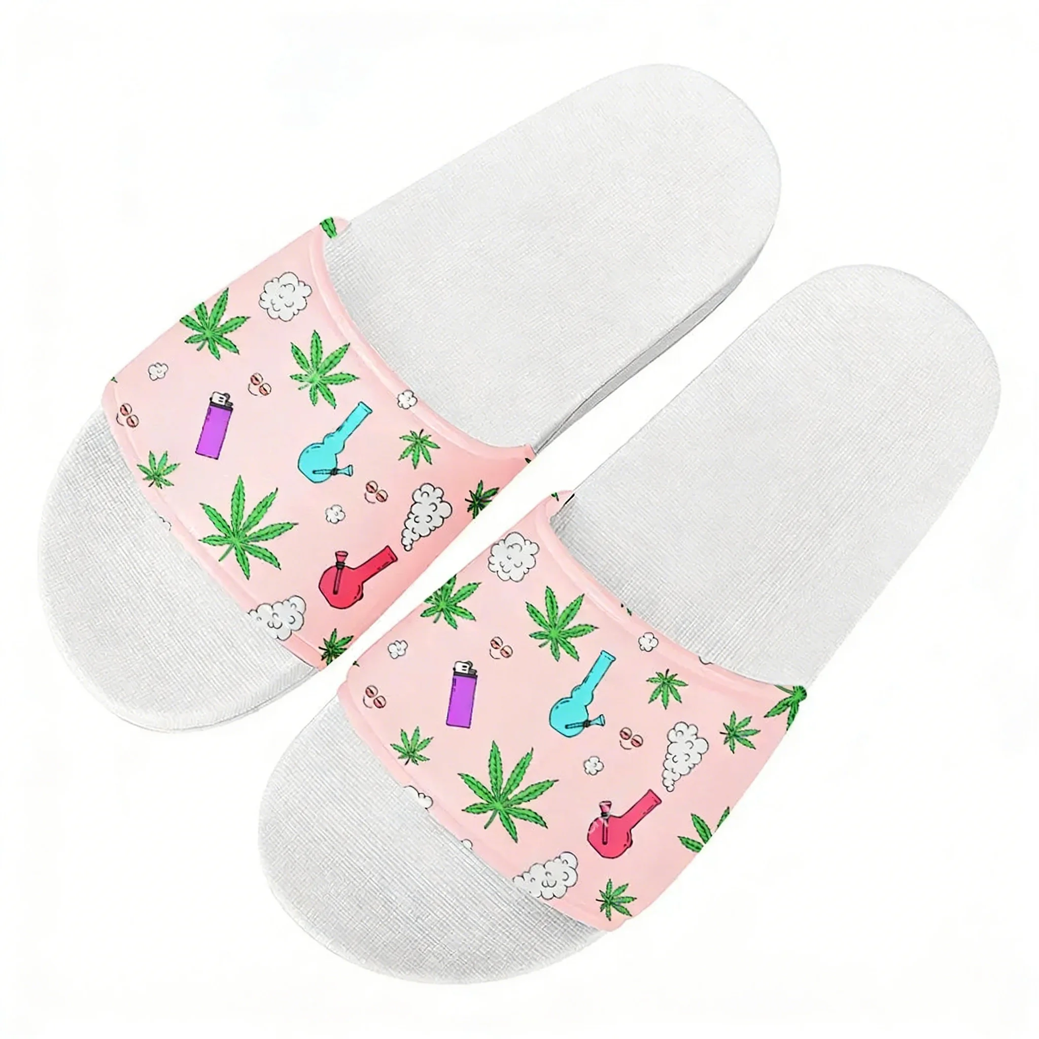 Leaf Weed Rasta Marijuana Red  - Men Shoes Red บทวิจารณ์และราคา
