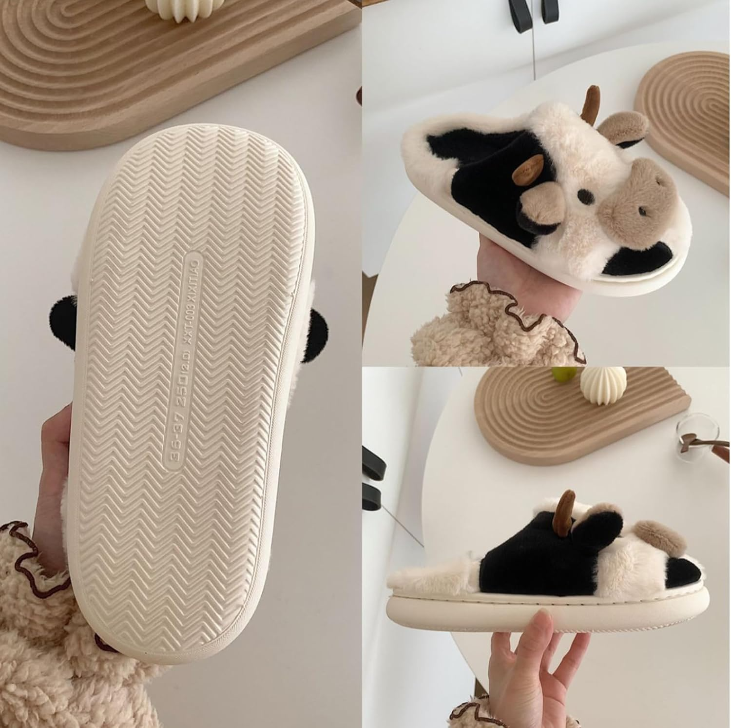 Slippers For Women,Cow Slipper - Men Shoes Style บทวิจารณ์และราคา
