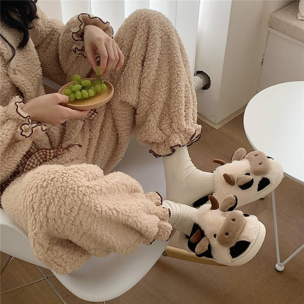 Slippers For Women,Cow Slipper - Men Shoes Style บทวิจารณ์และราคา