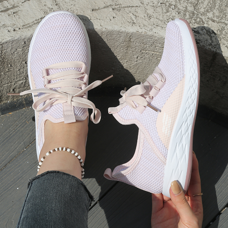 Breathable  Knit Women's Walki - Mesh Trainer Breathable บทวิจารณ์และราคา