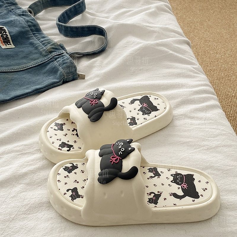 Printting Cute Bear Women Slip - Men Shoes Style บทวิจารณ์และราคา