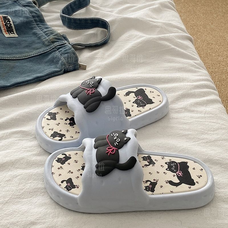 Printting Cute Bear Women Slip - Men Shoes Style บทวิจารณ์และราคา