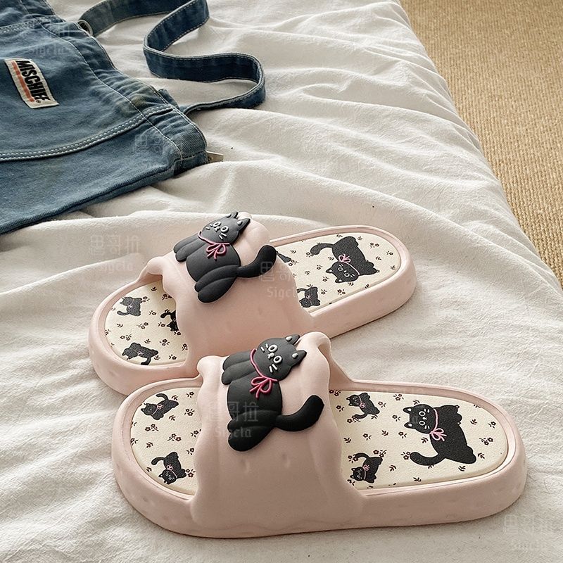 Printting Cute Bear Women Slip - Men Shoes Style บทวิจารณ์และราคา