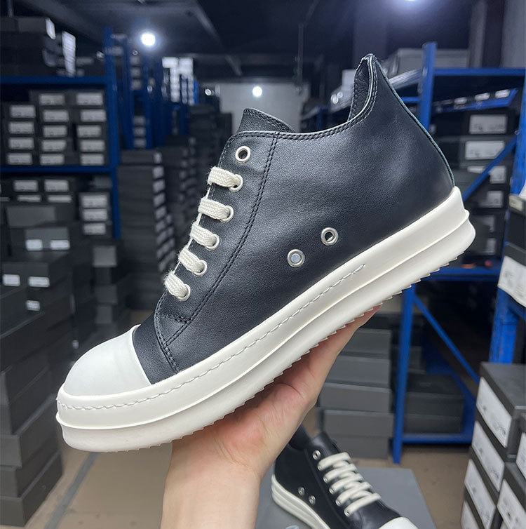 Men Casual Shoes Low Top Genui - Men Shoes Velcro บทวิจารณ์และราคา