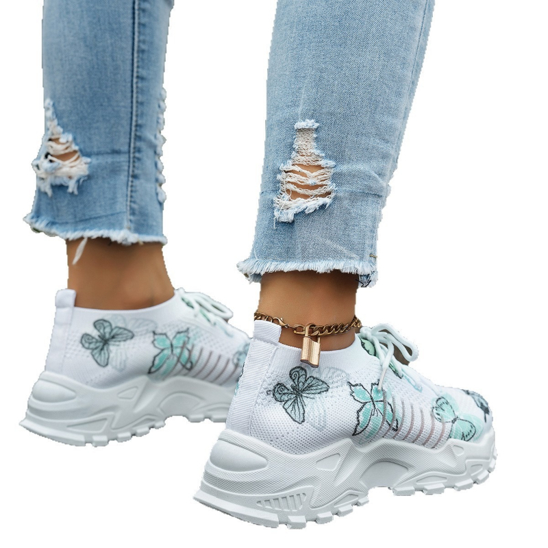 Women Butterfly Print Mesh Sne - Mesh Trainer Breathable บทวิจารณ์และราคา