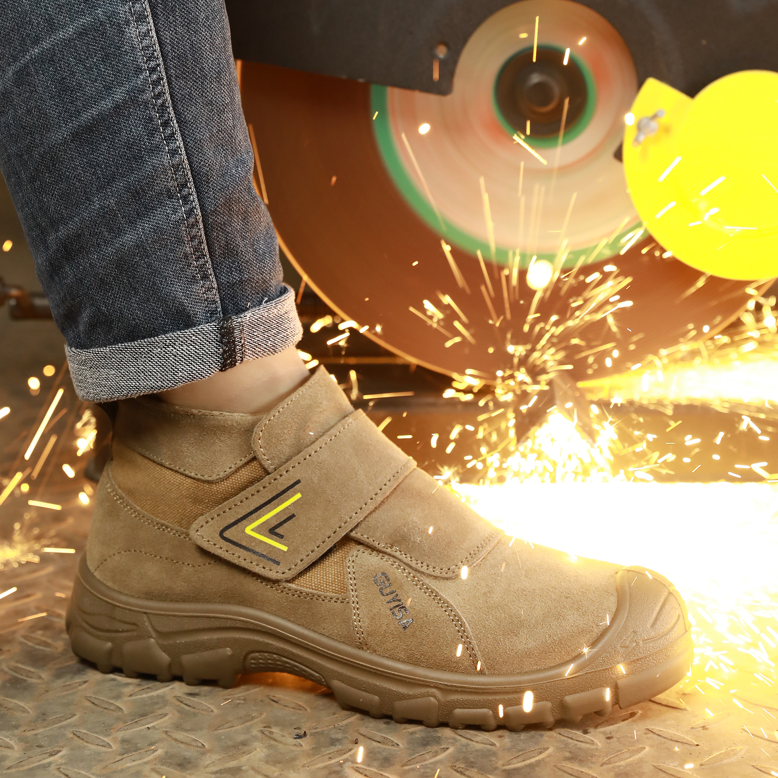 Work shoes for men, anti-shatt - Men Shoes Models บทวิจารณ์และราคา
