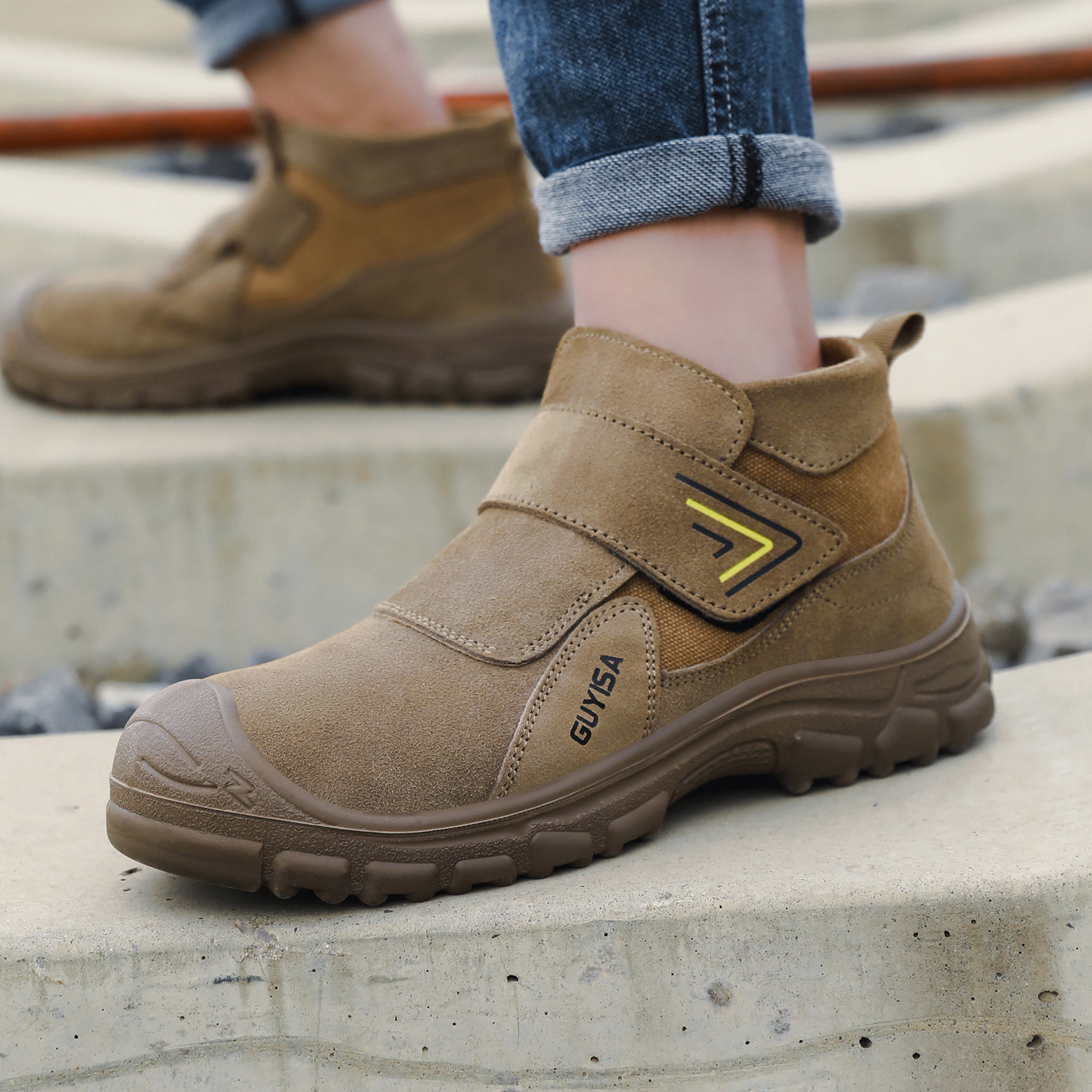 Work shoes for men, anti-shatt - Men Shoes Models บทวิจารณ์และราคา