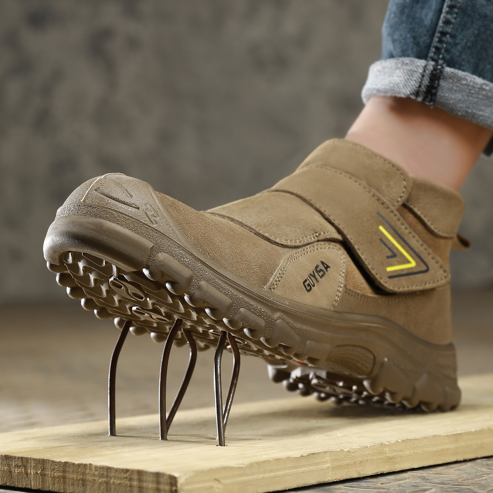 Work shoes for men, anti-shatt - Men Shoes Models บทวิจารณ์และราคา