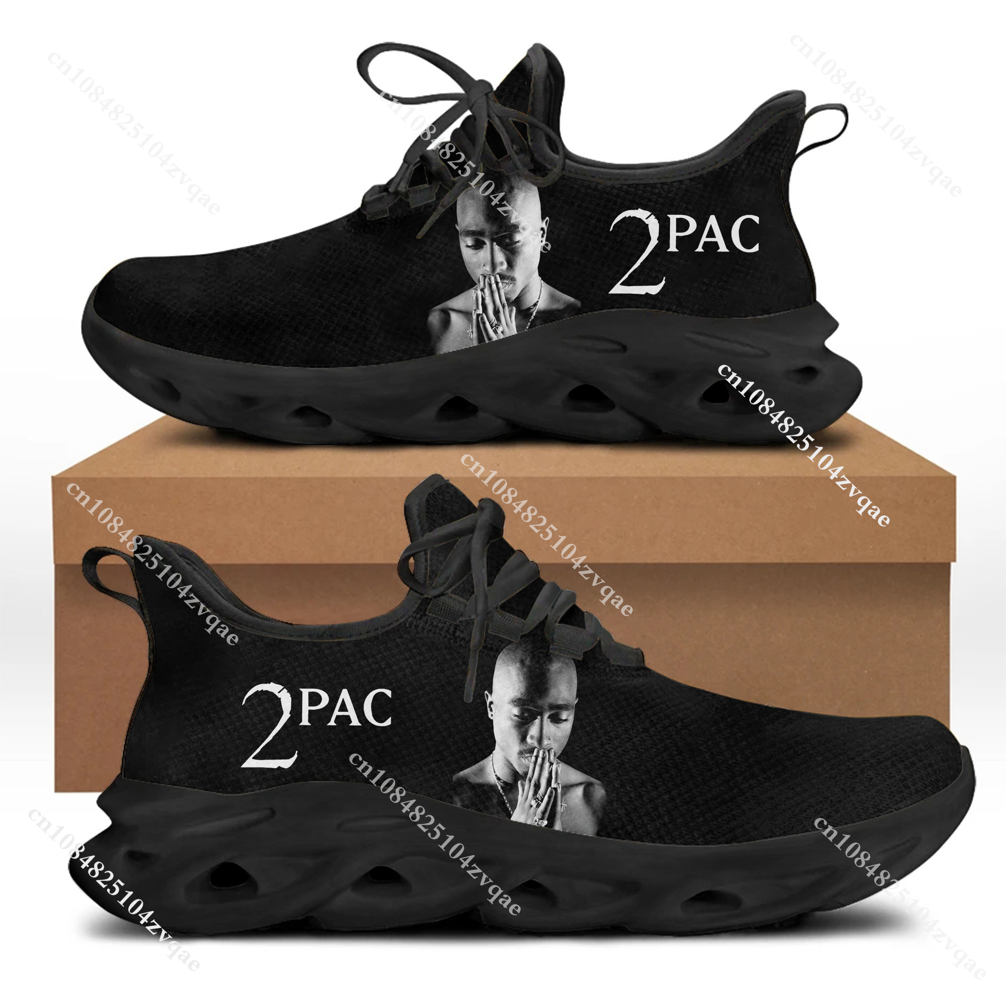 Tupac Rapper 2Pac Flats Sneake - Men Shoes Runners บทวิจารณ์และราคา