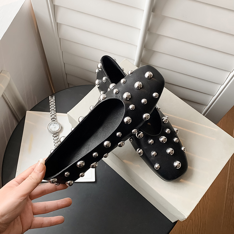 Women’s Genuine Leather Square - Men Shoes Style บทวิจารณ์และราคา