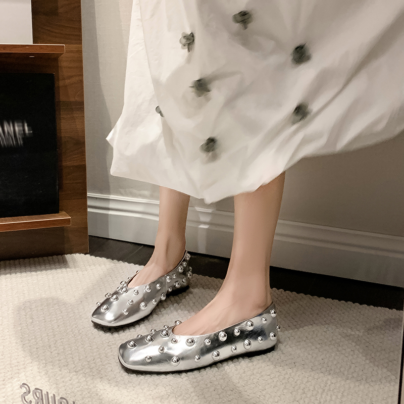 Women’s Genuine Leather Square - Men Shoes Style บทวิจารณ์และราคา