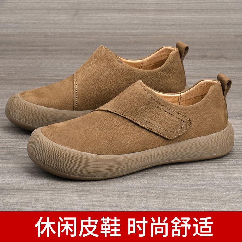 Men's 2026 New Casual Loafers  - Men Shoes Velcro บทวิจารณ์และราคา