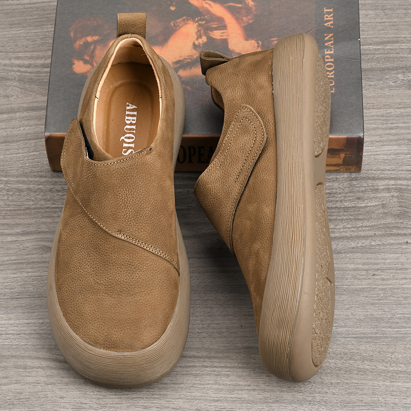 Men's 2026 New Casual Loafers  - Men Shoes Velcro บทวิจารณ์และราคา