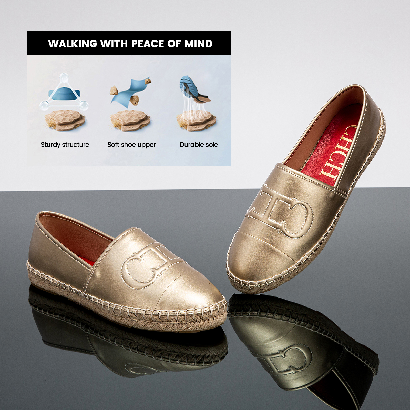 CHCH Loafers Beach Shoes PU Lo - Men Shoes Gucci บทวิจารณ์และราคา