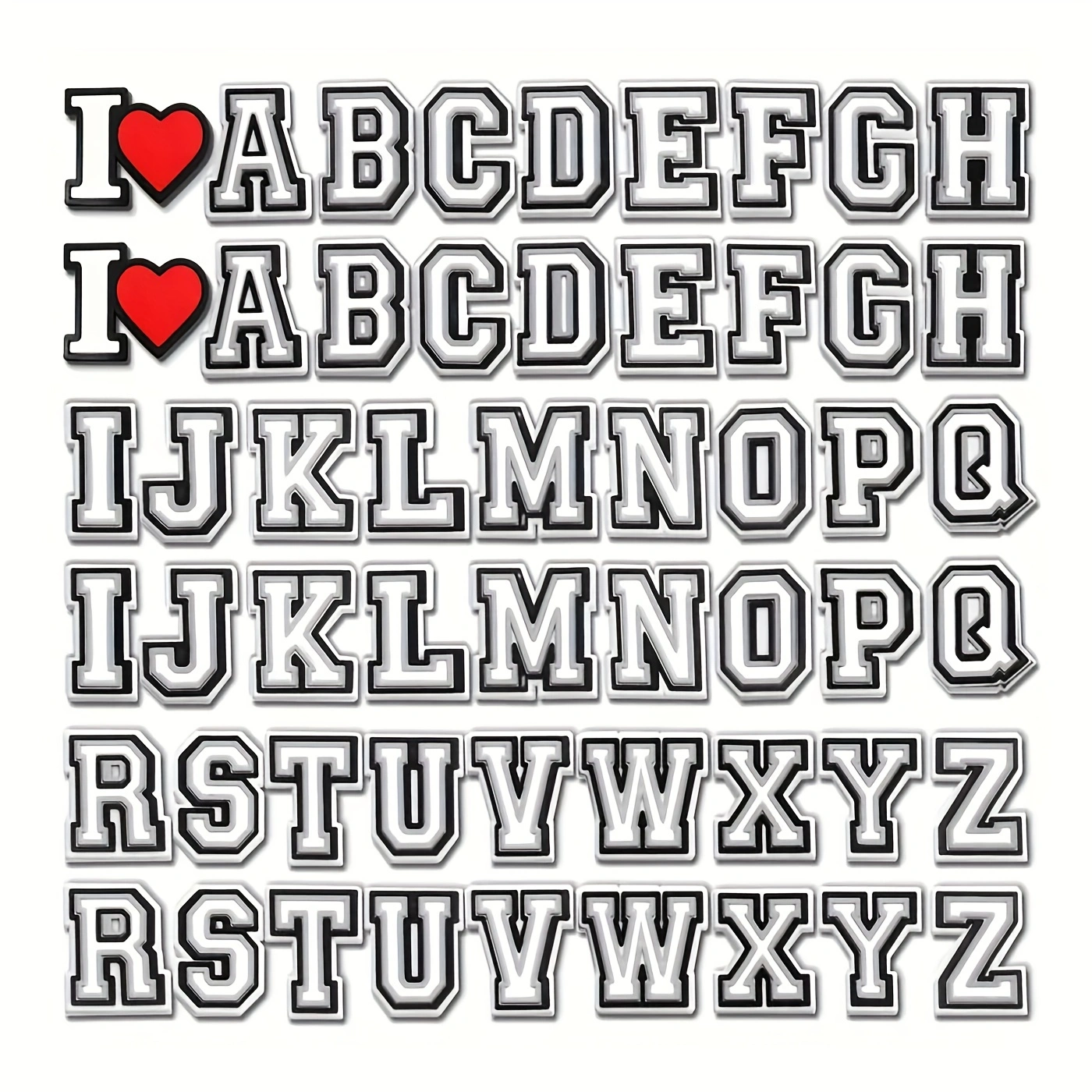 54Pcs Alphabet Shoe Charms - S - Men'S Shoes Variety บทวิจารณ์และราคา