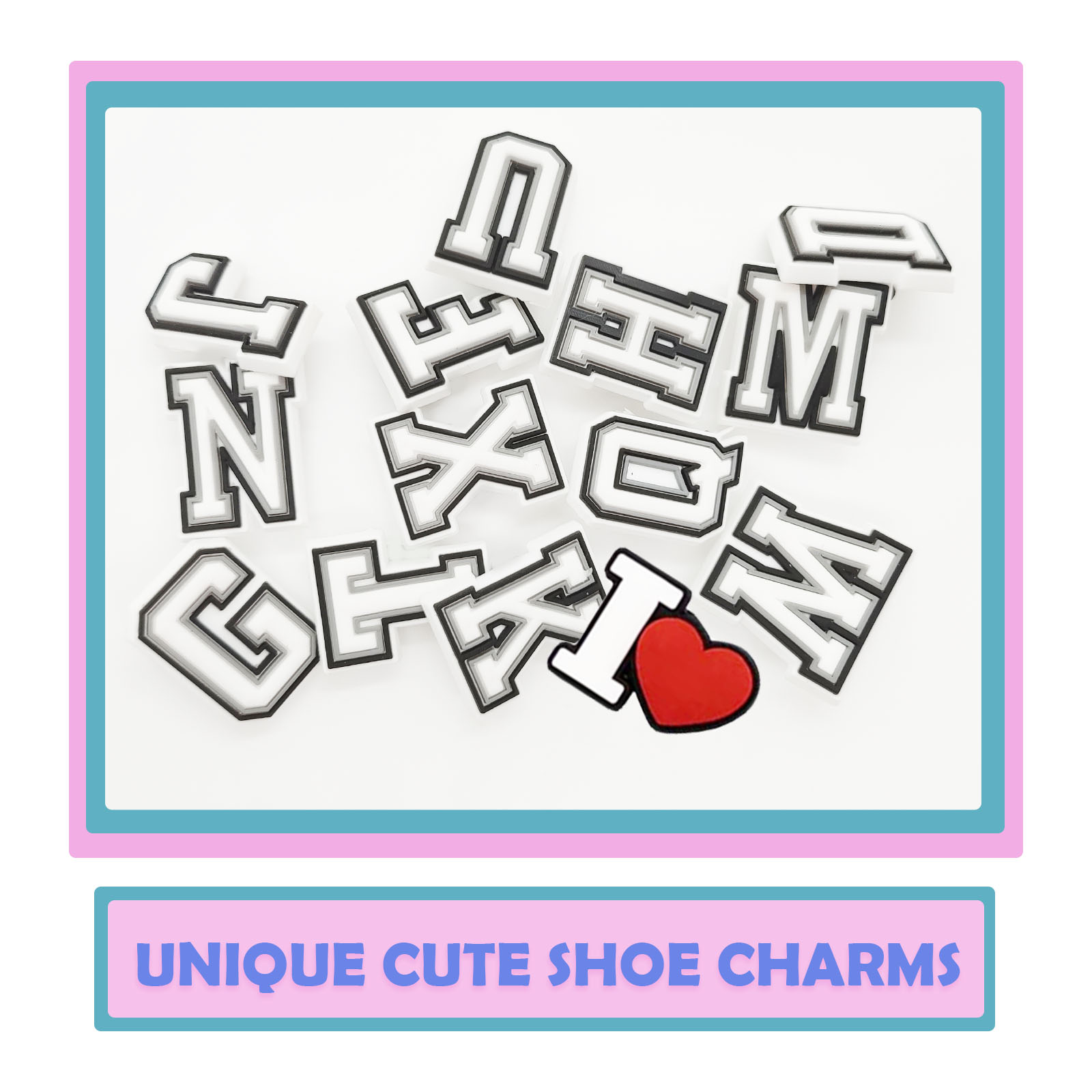 54Pcs Alphabet Shoe Charms - S - Men'S Shoes Variety บทวิจารณ์และราคา
