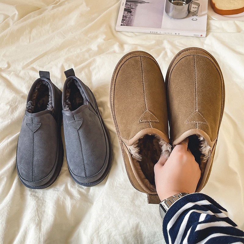 Winter Women Men Genuine Cow L - Men Shoes Classic บทวิจารณ์และราคา
