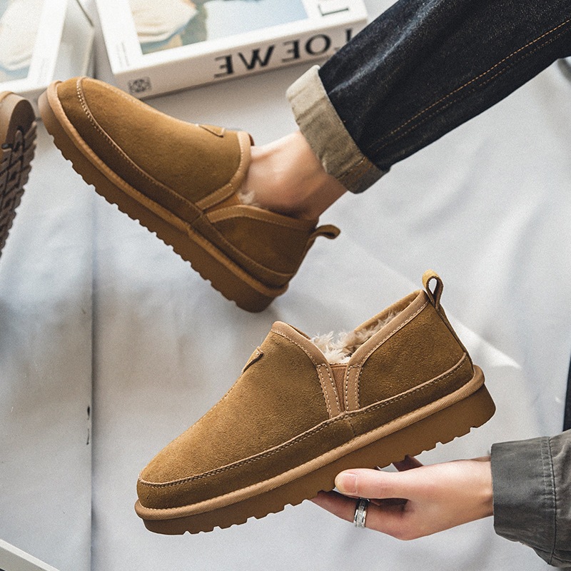 Winter Women Men Genuine Cow L - Men Shoes Classic บทวิจารณ์และราคา
