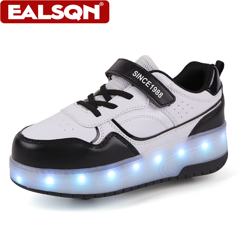 New Children's LED Light Up Ro - Men Shoes Velcro บทวิจารณ์และราคา