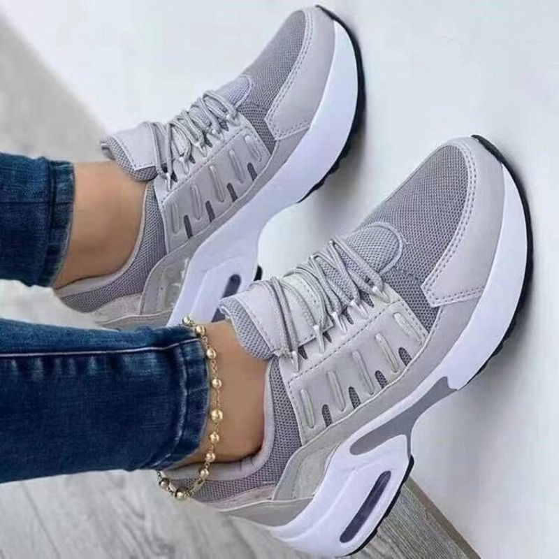 Womens Fashion Sneaker Platfor - Mesh Trainer Breathable บทวิจารณ์และราคา