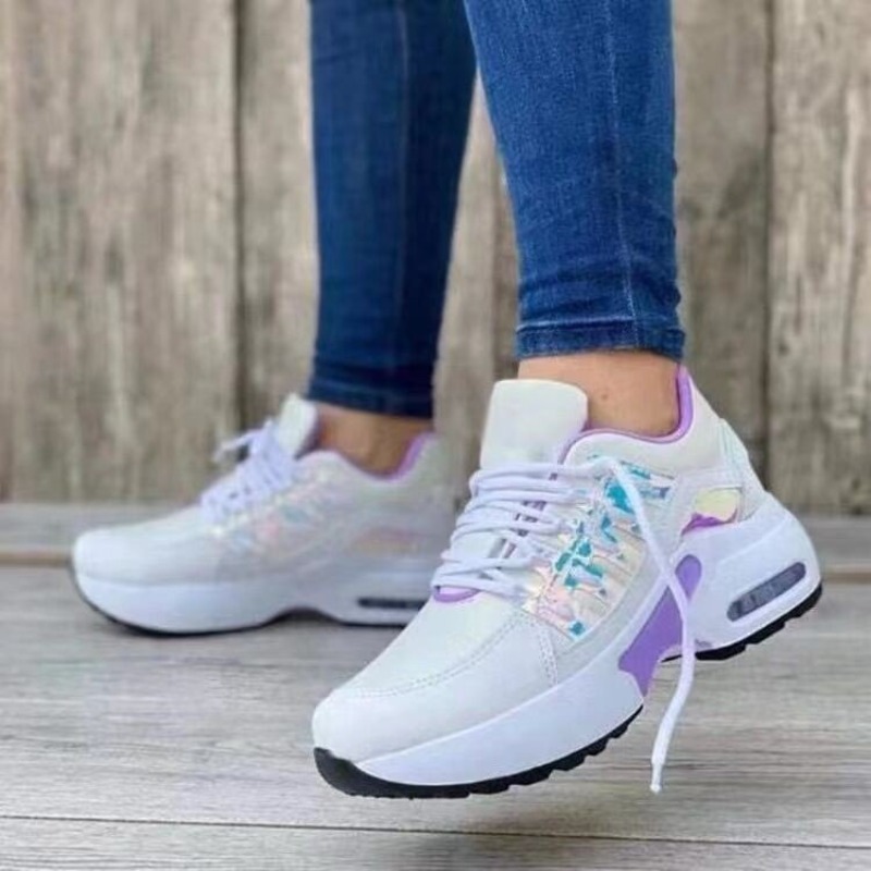 Womens Fashion Sneaker Platfor - Mesh Trainer Breathable บทวิจารณ์และราคา