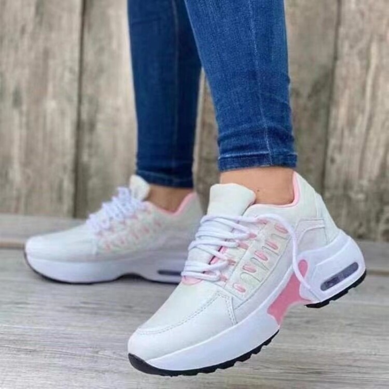 Womens Fashion Sneaker Platfor - Mesh Trainer Breathable บทวิจารณ์และราคา