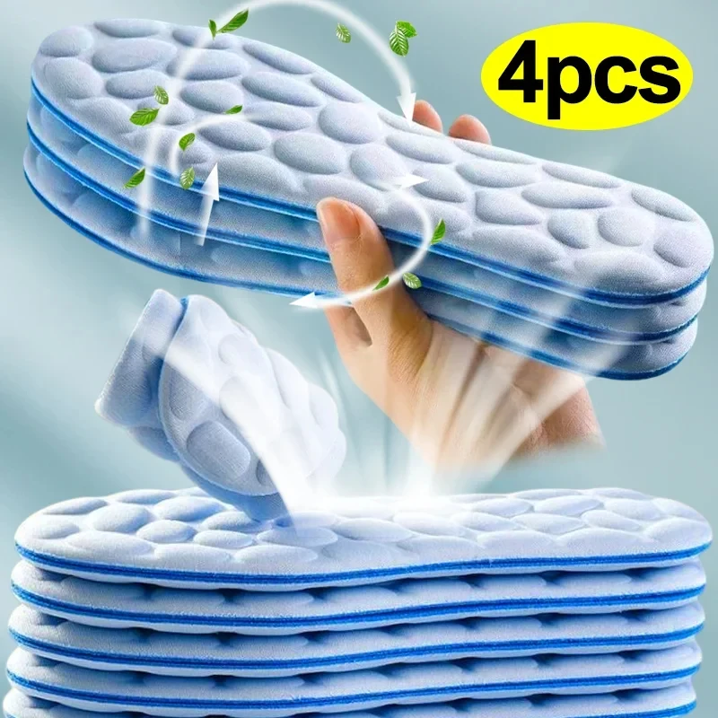 2/4pcs Soft Massage Memory Foa - Men Shoes Runners บทวิจารณ์และราคา